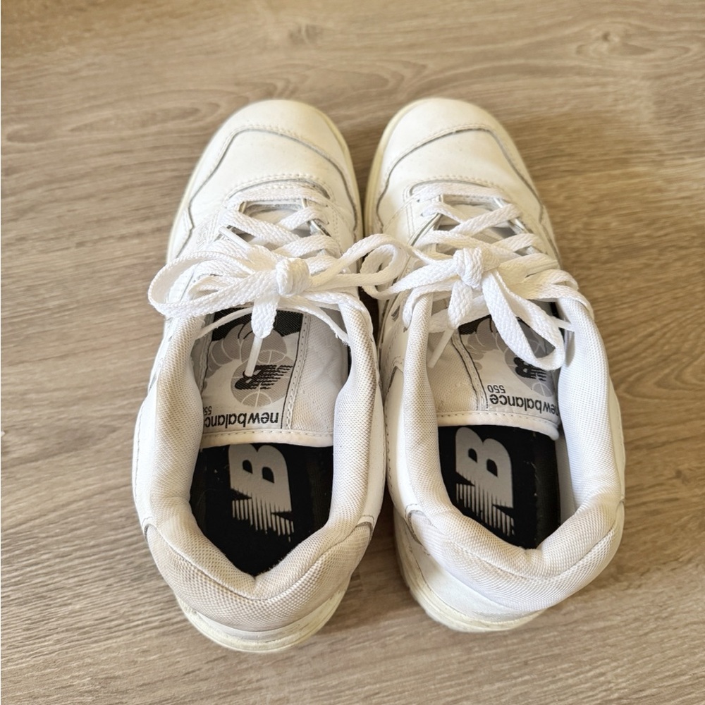 New Balance 550 White & Grey Sneakers - Picture 3 of 3